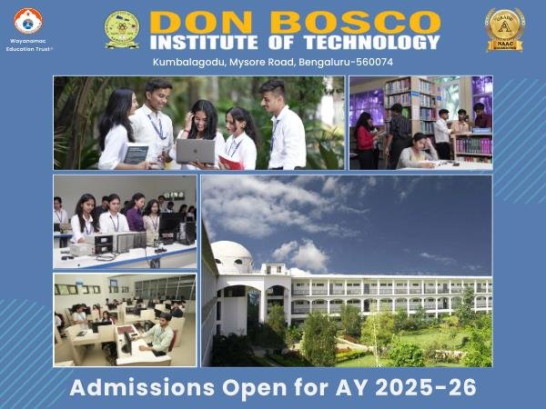 Don Bosco Institute of Technology, Bengaluru Opens Admissions for AY 2025-26